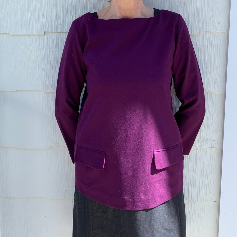 Roberta Freymann Women's Medium Purple Top